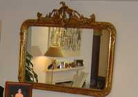 Espelho Antigo de Talha Dourada
