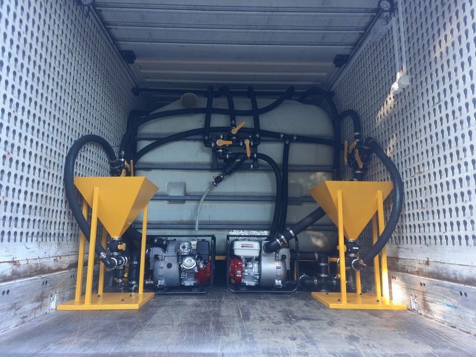 system płuczkowy, zabudowa, mieszalnik bentonitu, przewierty