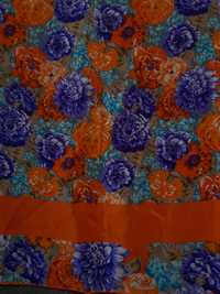 Оригинал платок цветочный принт Bill Blass шелк 74х76 см