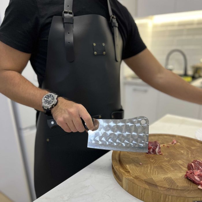 Фартух шкіряний FR19/1 Фартук мужской кожаный для барбекю