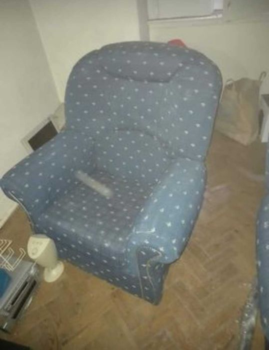 Sofa individual azul