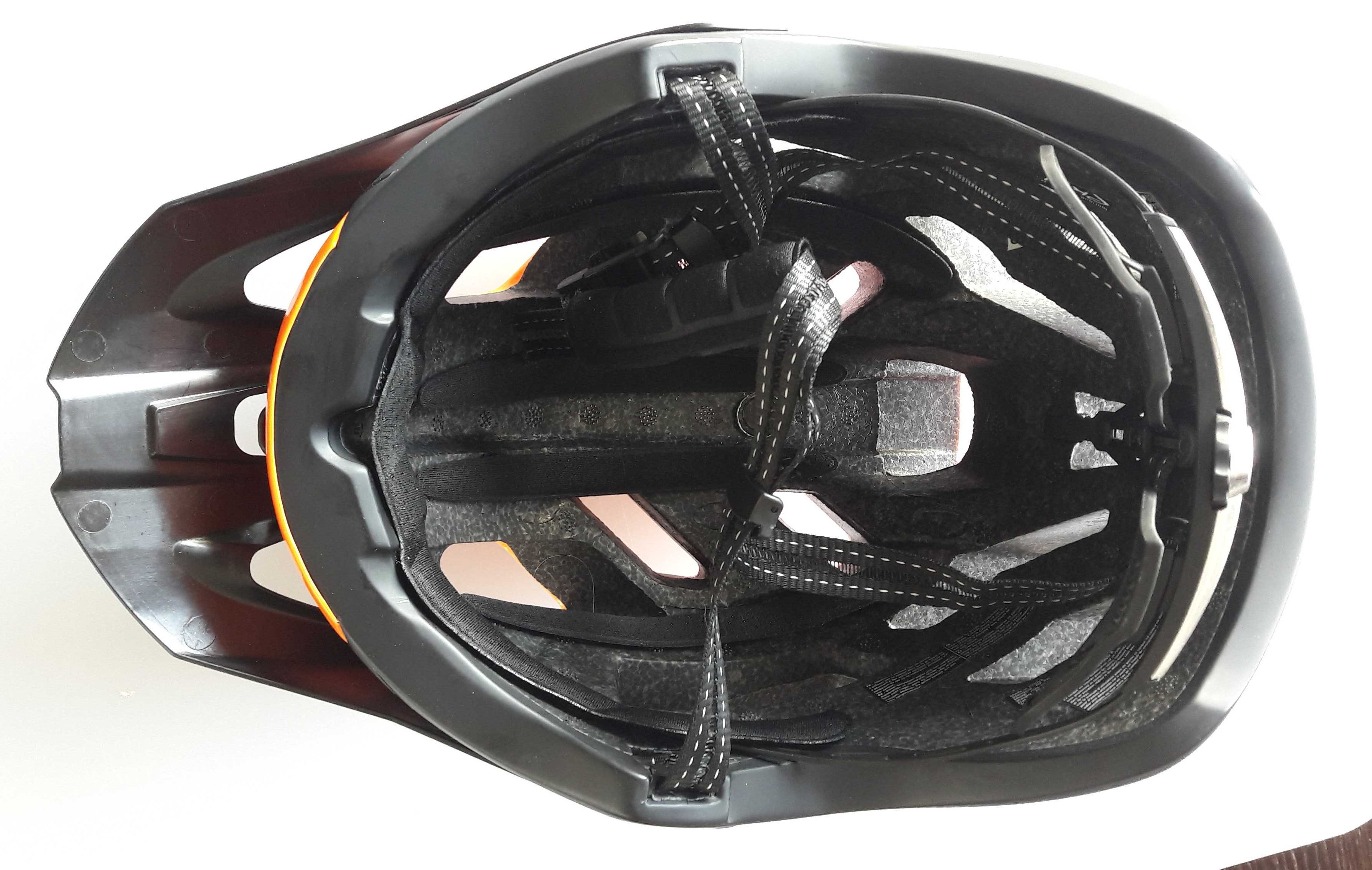 Kask rowerowy EKOI MTB TRAIL FOREST pomarańczowo-czarny L/XL 58-61 cm