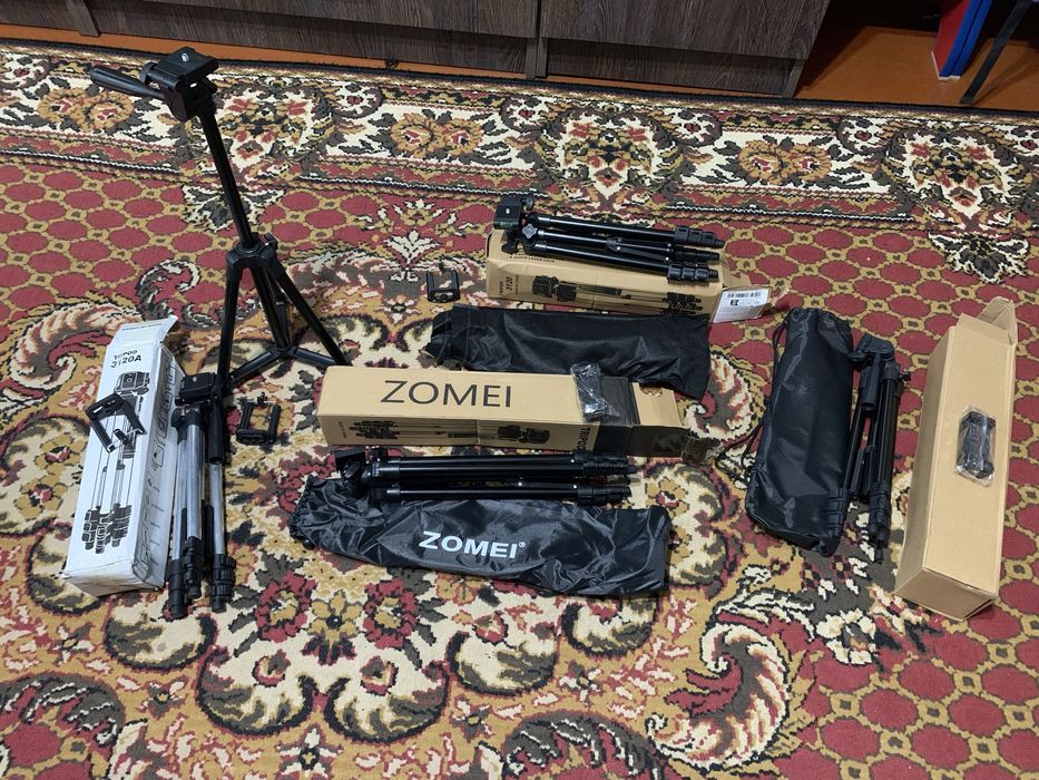 Трипод, тринога, штатив для зйомки на камеру, телефон, фотоапарат