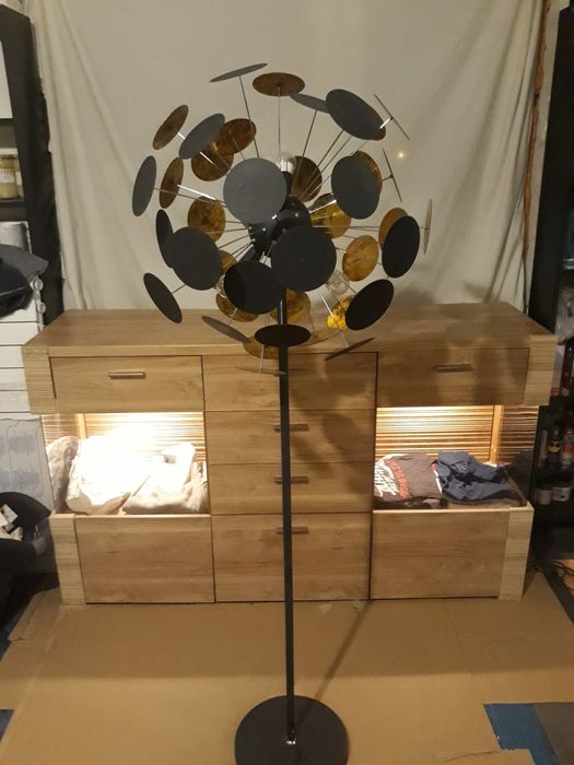 lampa stojaca wiszaca glamour piekna 2 lampy