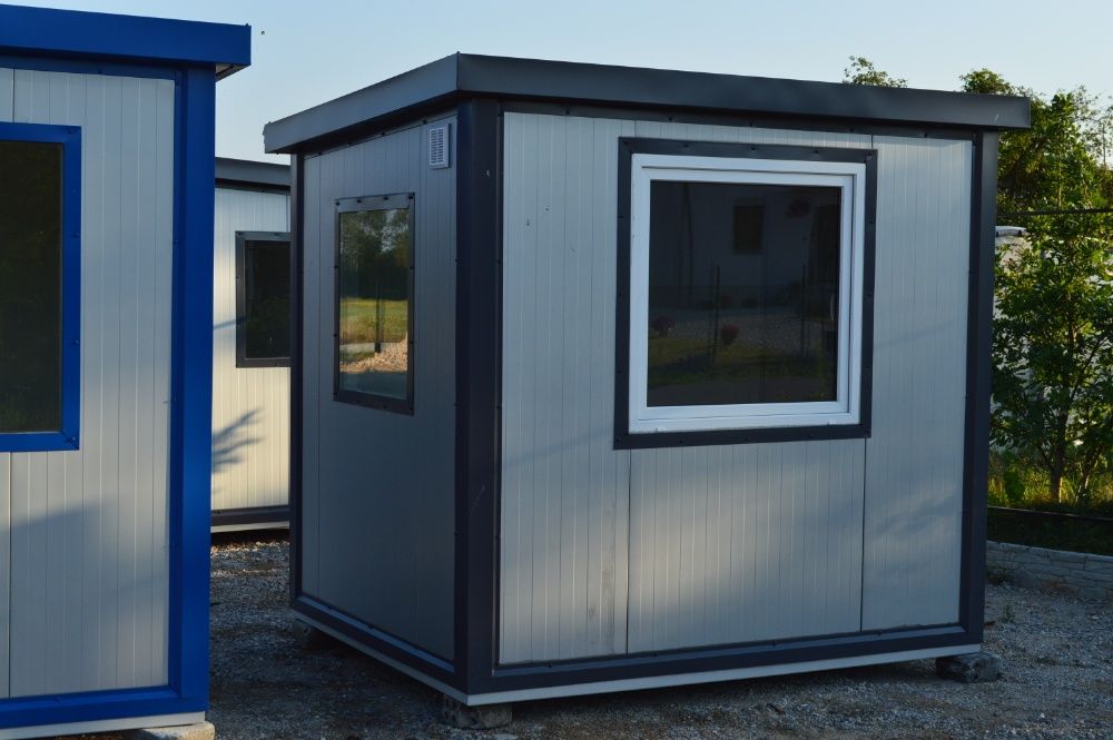Kontener biurowy biuro socjalny stróżówka kiosk domek budka ochrony