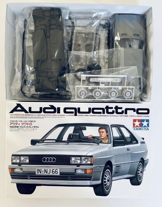Samochód Audi Quattro model do sklejania Tamiya 24031