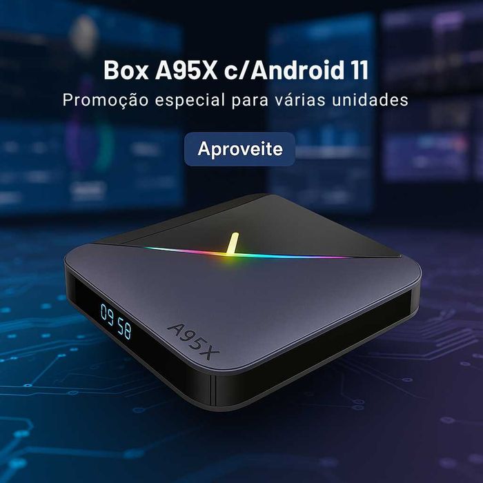 Android TV Box AF95X – Rápida, Estável e Nova