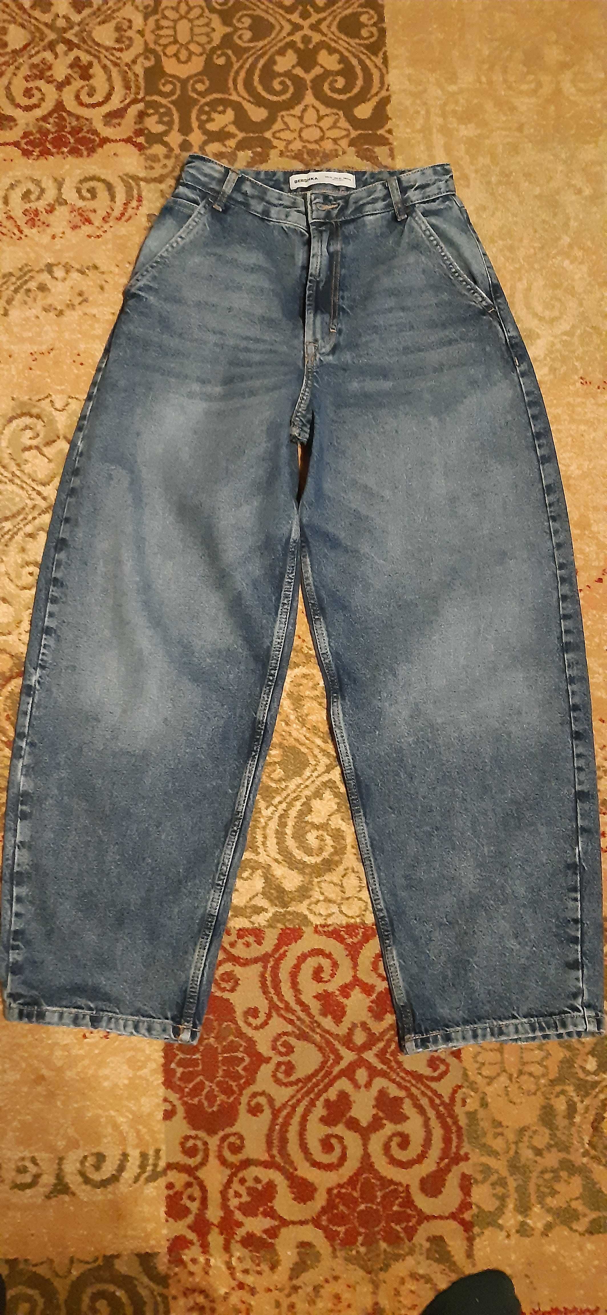 Jeansy buggy Bershka rozmiar 34