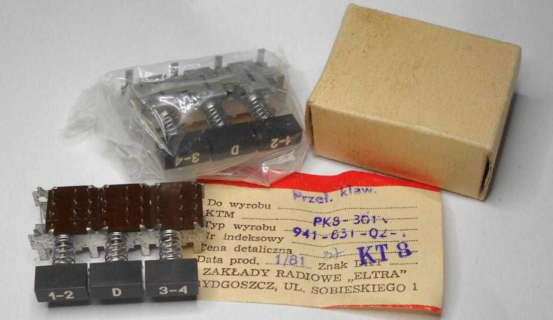 Przełącznik PK8-301 do magnetofonu ZK140 Unitra ELTRA