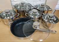 Набор посуды 12 предметов SWISS FAMILY для всех кухонных поверхностей