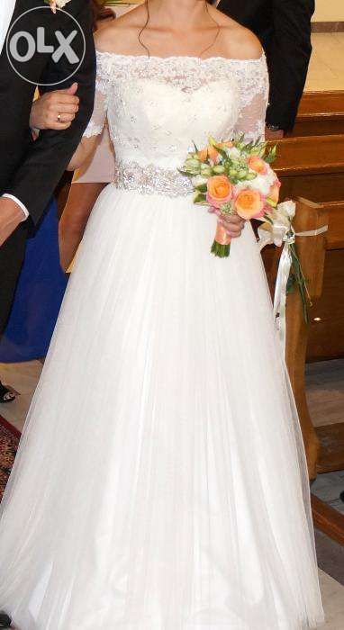 Suknia Ślubna roz.36 wzrost 169cm+obcas JEDNA JEDYNA !!!