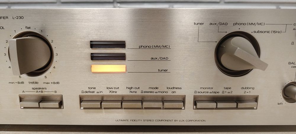 Wzmacniacz LUXMAN L-230. Duo B circuit. Audiofilski
