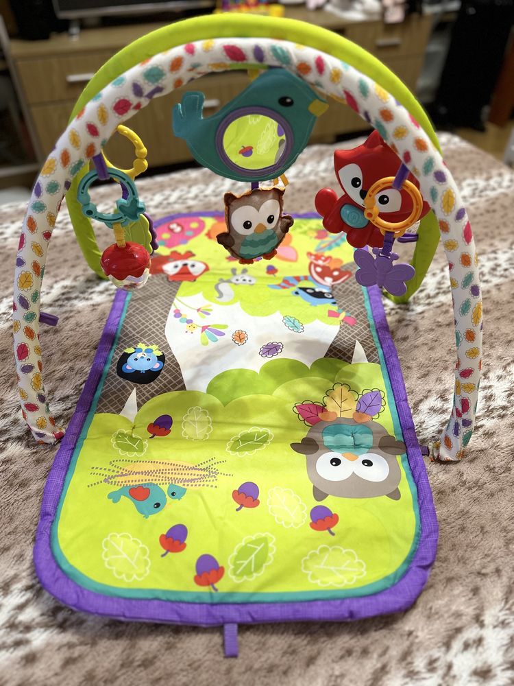 Музичний розвиваючий килимок Fisher Price  3-в-1 Лісові друзі