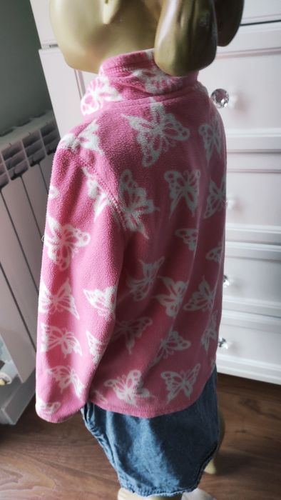 SG SG Bluza polarowa 110 , 116  różowa bluza  110  , 116 polar dla dzi