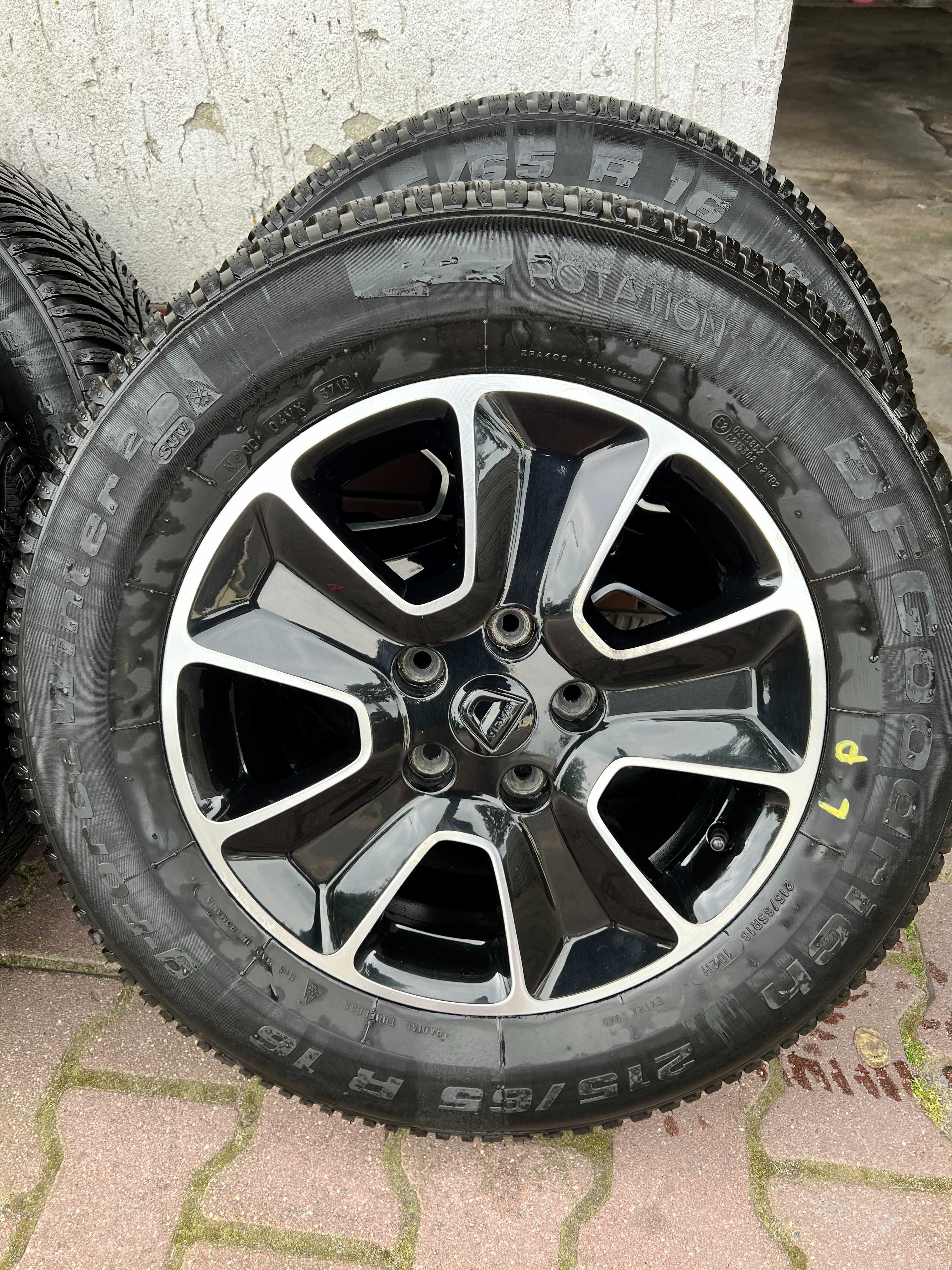 4 szt ALUFELGI Dacia Duster 6,5Jx16" ET 50 5x114,3 otwór 66 mm