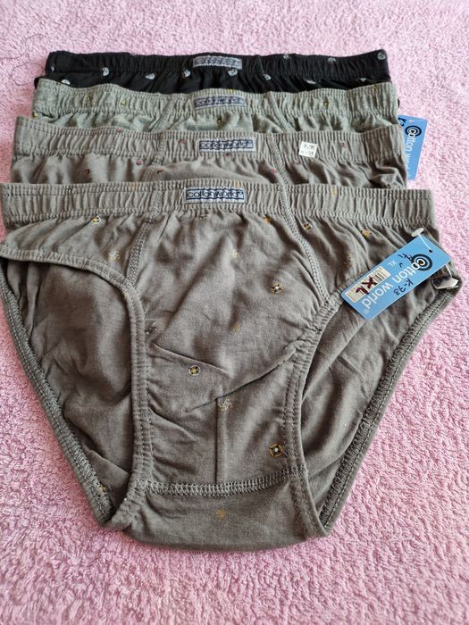 Slipy męskie rozmiar XL zestaw 4szt nowe 100% bawełna