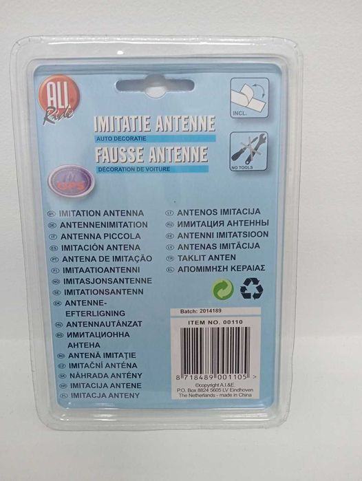 Antena samochodowa IMITACJA ANTENY PŁETWA dekoracyjna All Ride P361