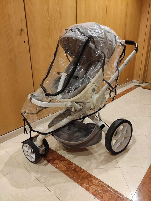 Carrinho Quinny mood + alcofa + capa chuva