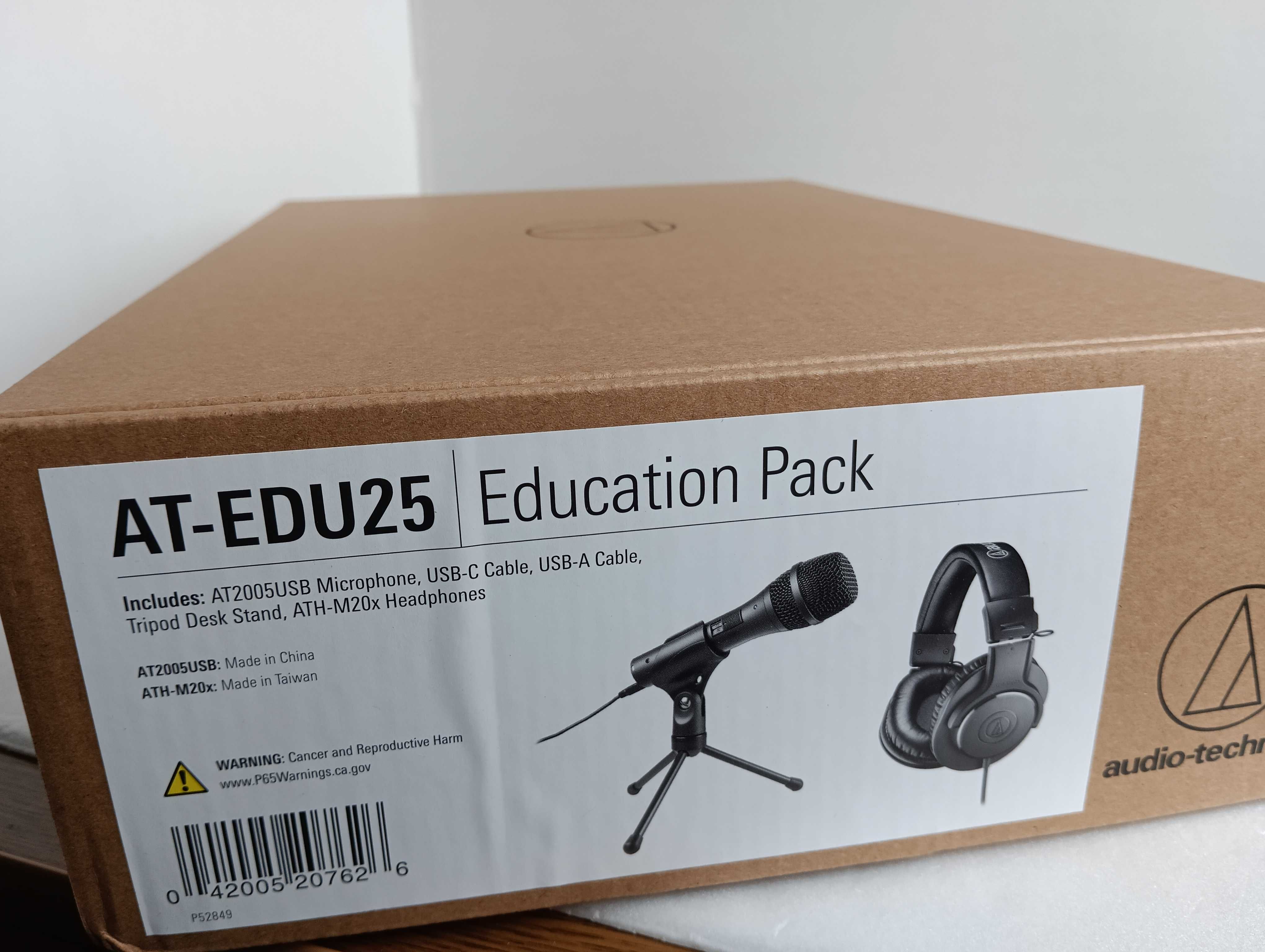 Комплект для студії блогера Audio-Technica AT-EDU25 ATH-M20X AT2005USB