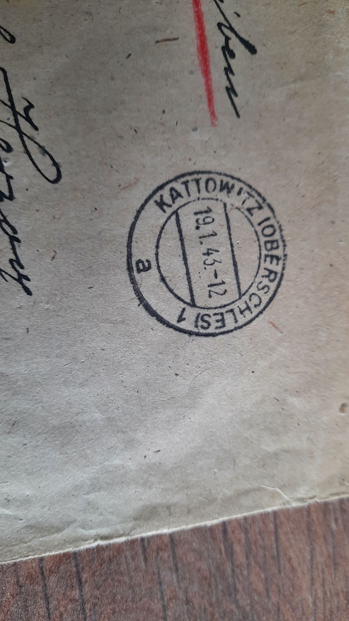 Koperta list znaczki katowitz 1943 rok Katowice