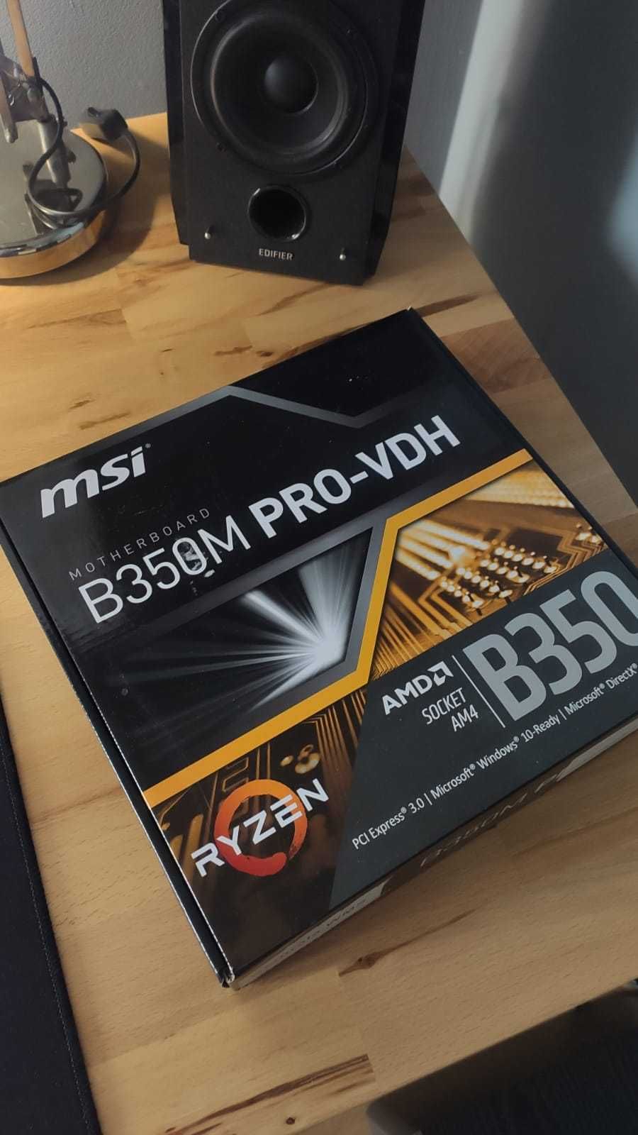 MSI B350 16GB ram oraz procesor AMD Ryzen 5 2400G