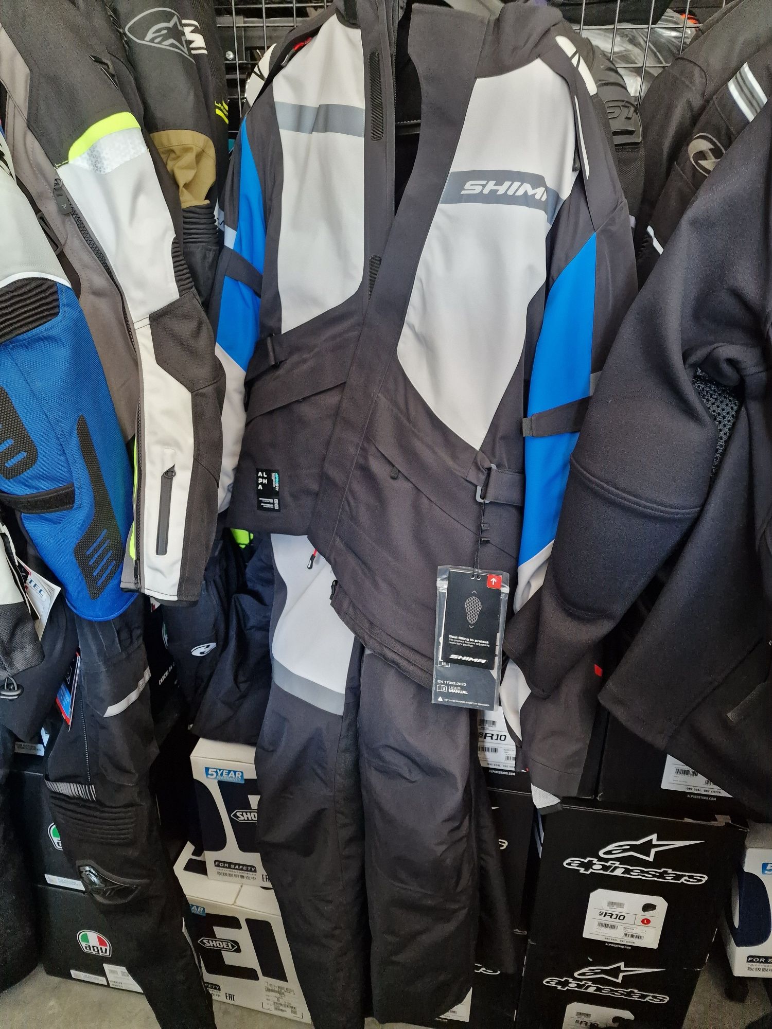 MotoSzafa Spodnie SHIMA ALPHA MEN BLUE M,L,XL,2XL,3XL,4XL !gratisy!