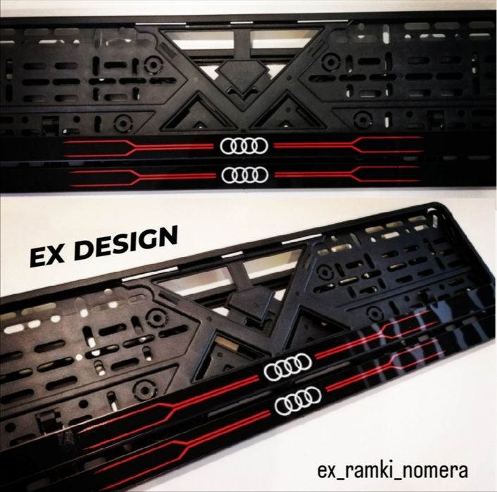 LUX Рамки номера Audi quattro чи інші ,номерные рамки Ауди ,автономера