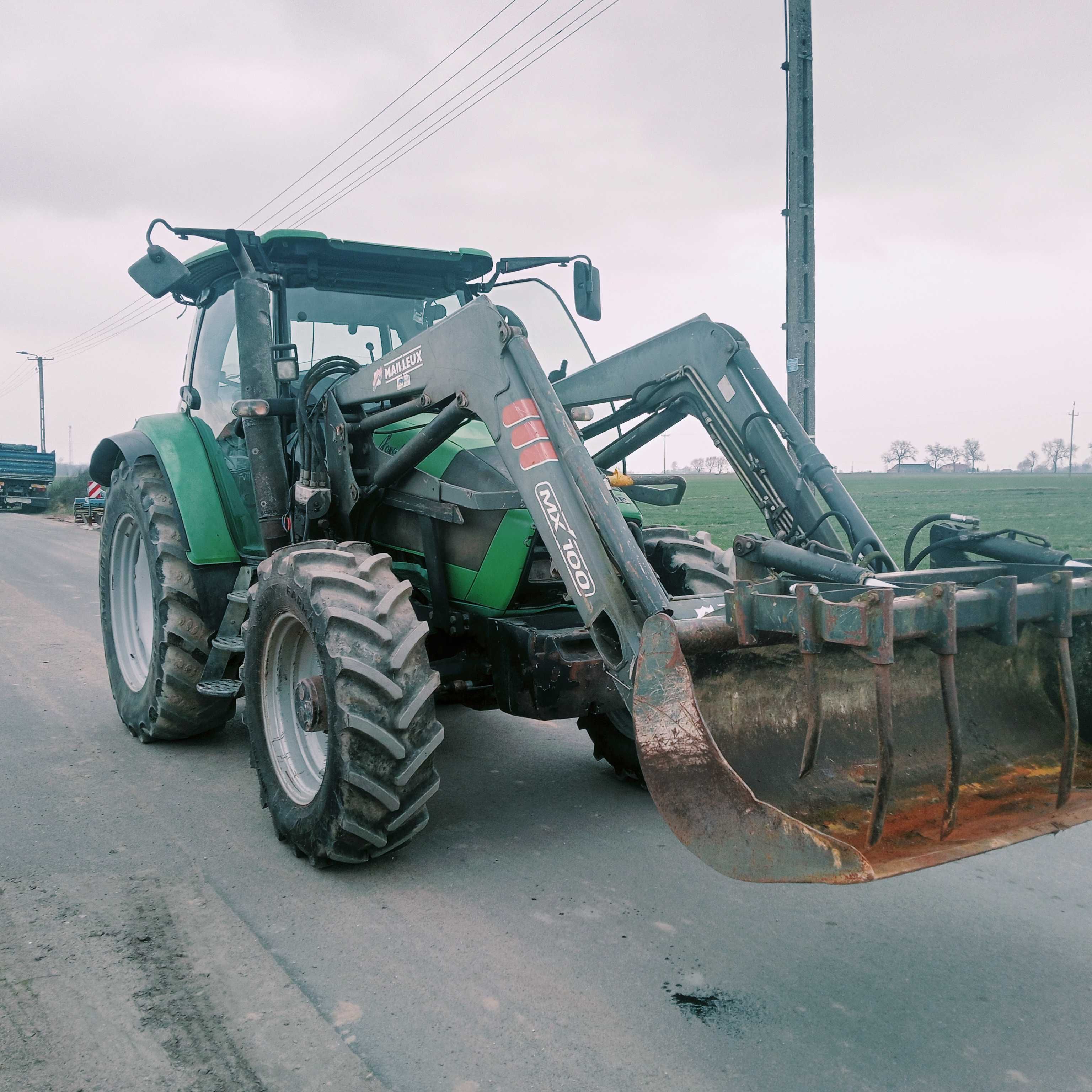 Ciągnik Deutz fahr k90, 2007 r, z ładnym turem mailleux mx 100