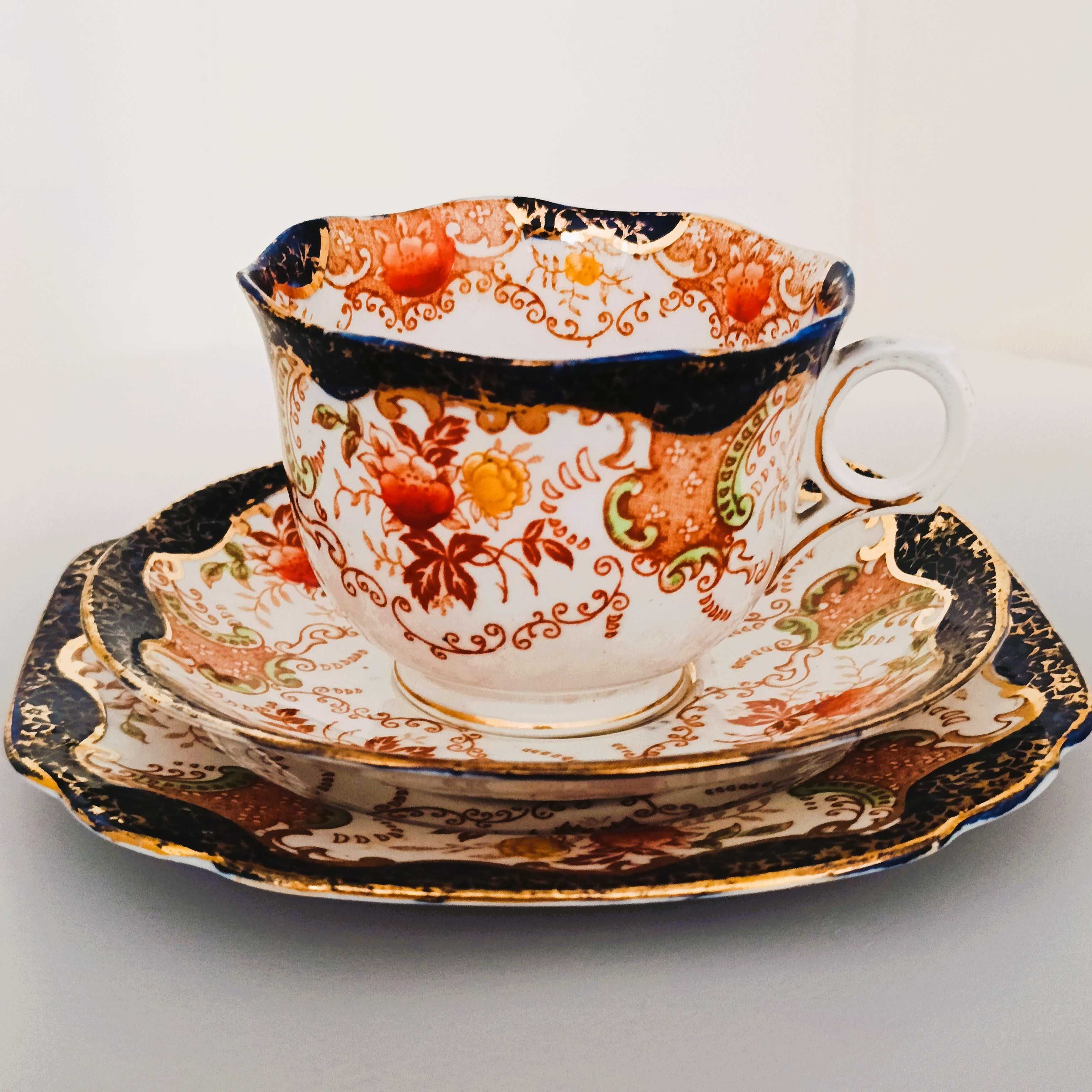 **filiżanka IMARI porcelana CROWN stara sygn. Mayer & Sherratt 1921+