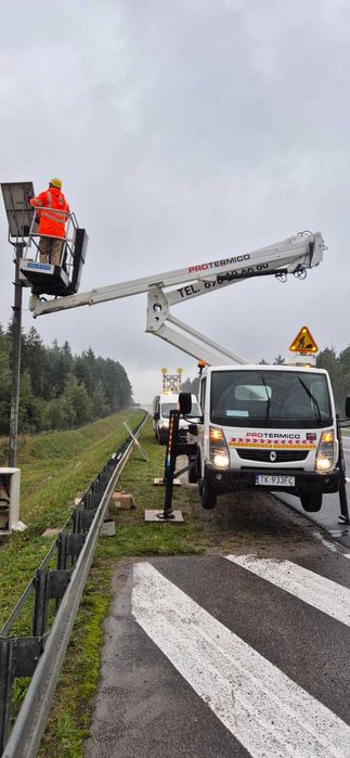 Usługi podnośnikiem koszowym