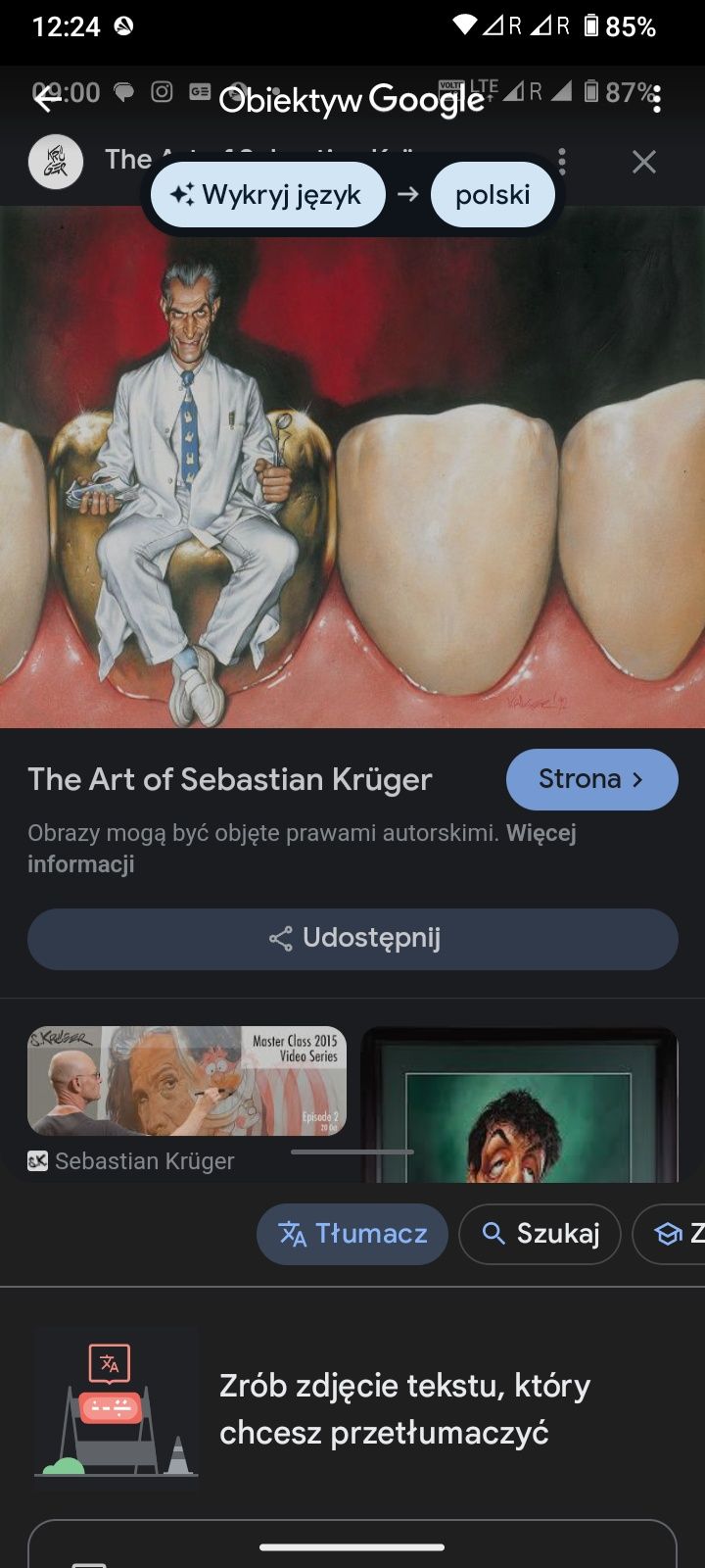 Obraz karykatura Autor Sebastian Krüger