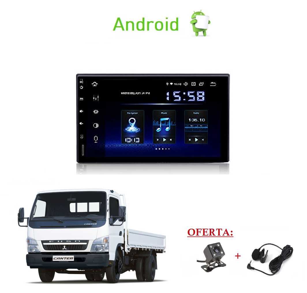 Rádio 2DIN • Nissan CABSTAR Mitsubishi CANTER Toyota DYNA • Android