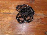 Pulseira preta contas