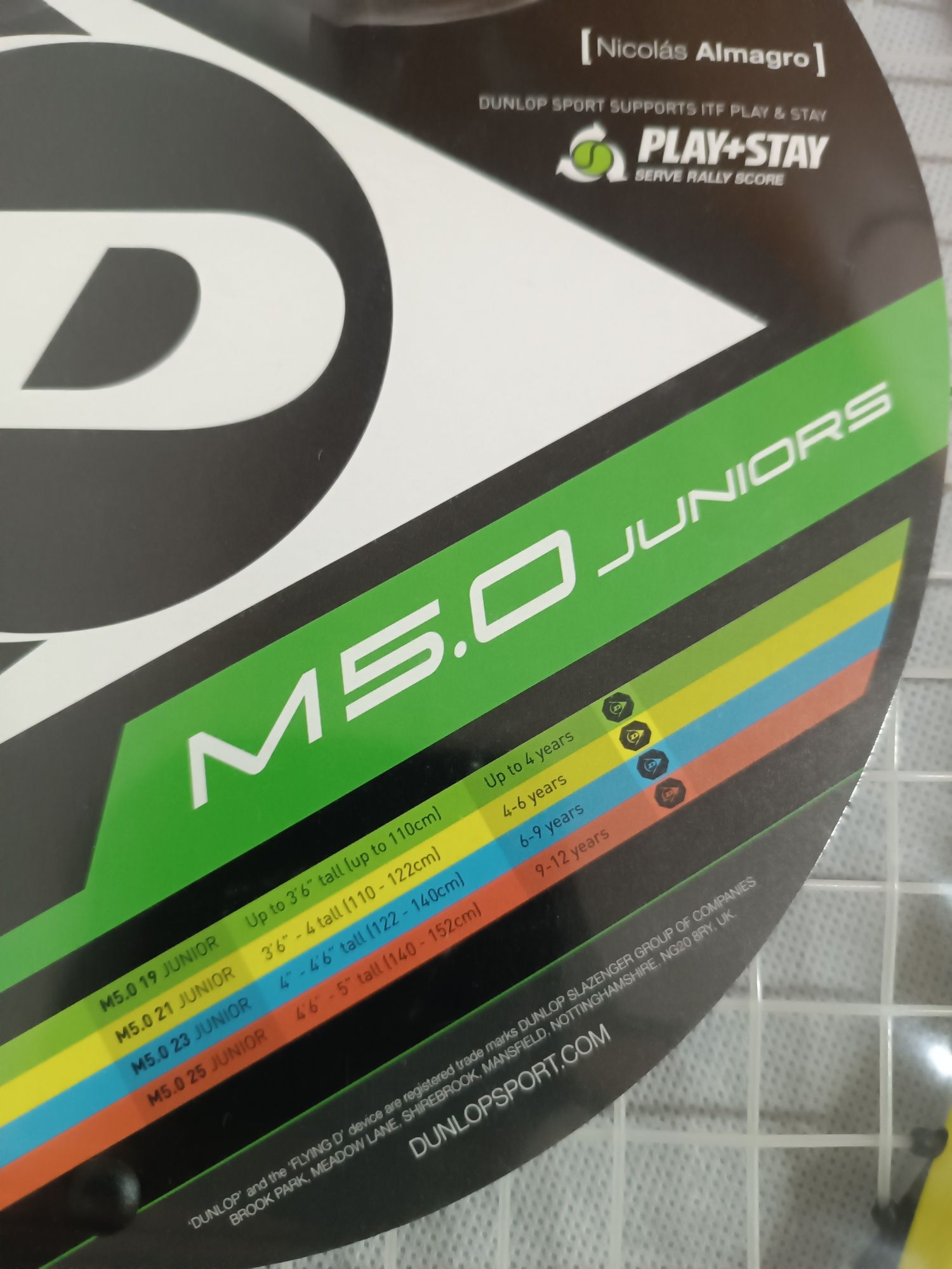Dunlop rakieta tenisowa do tenisa ziemnego dla dziecka  m5.0 6-9 lat