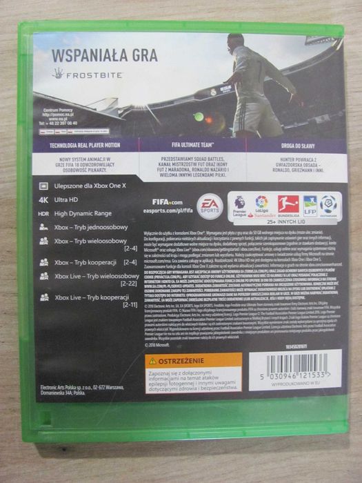 Gra FIFA 18 PL Xbox One 4K