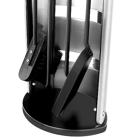 Zestaw kominkowy ze stali nierdzewnej