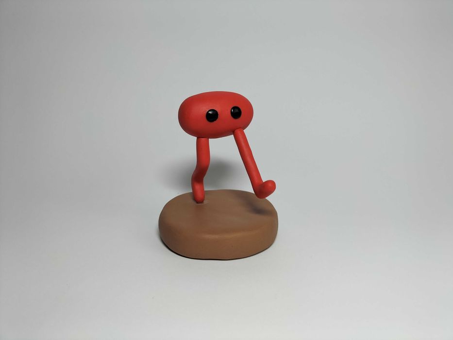 Figurka Trophy #0 Walking Piku z gliny polimerowej z gry Pikuniku