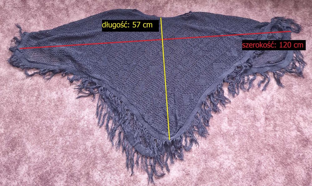 Czarny kardigan szudełkowy top plus size, oversize dzianina