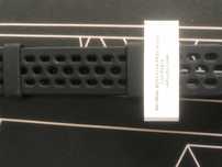 Silicone Preta Prefurada 22mm