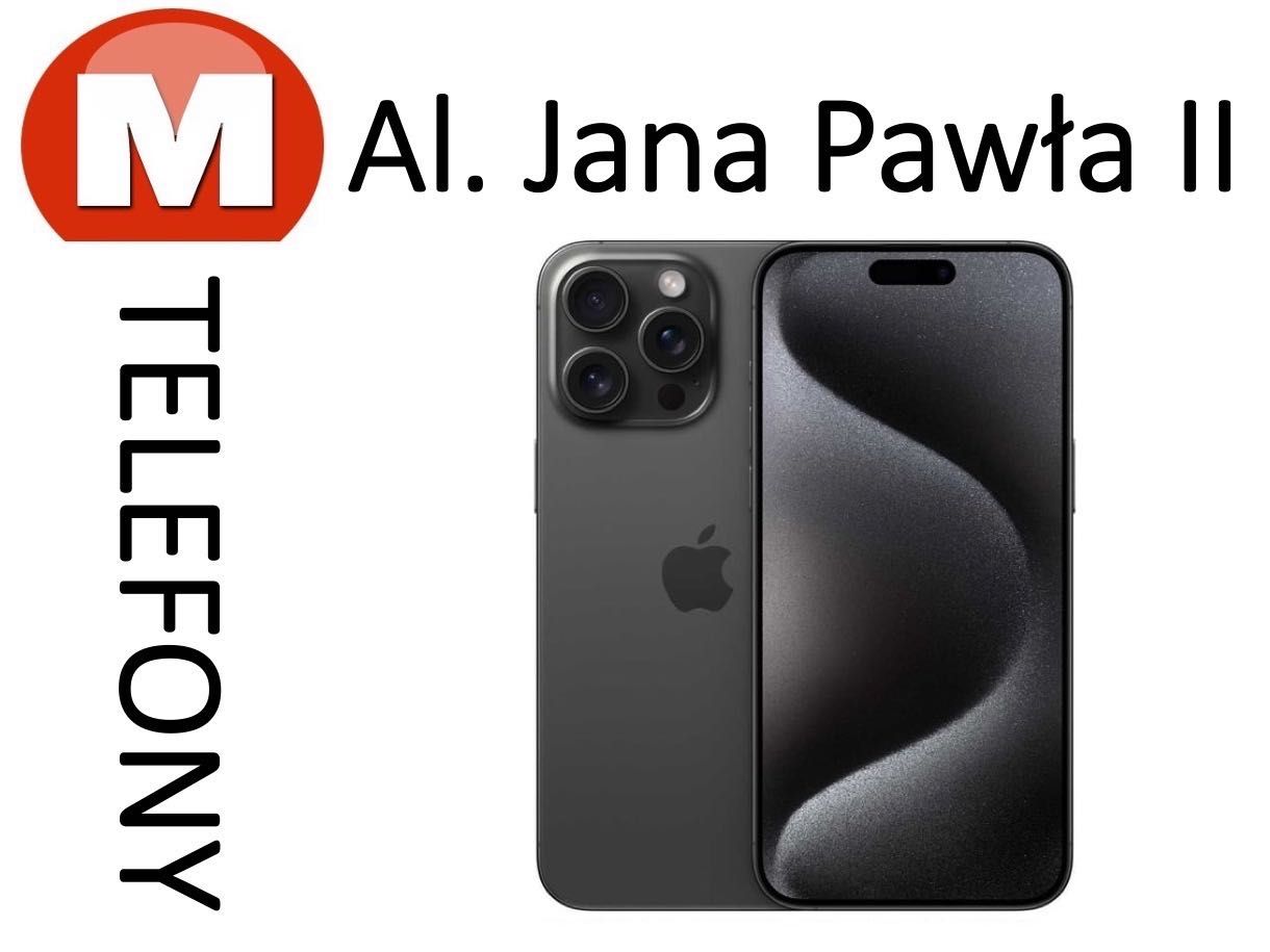 iPhone 15 Pro Max 256GB Black AL JANA PAWŁA