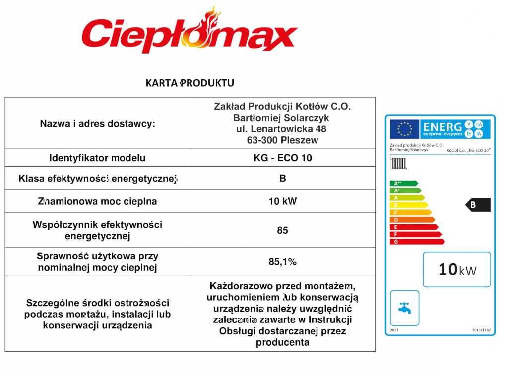 Kocioł piec 10KW na ekogroszek z podajnikiem 5 klasa Pleszew NAJTANIEJ