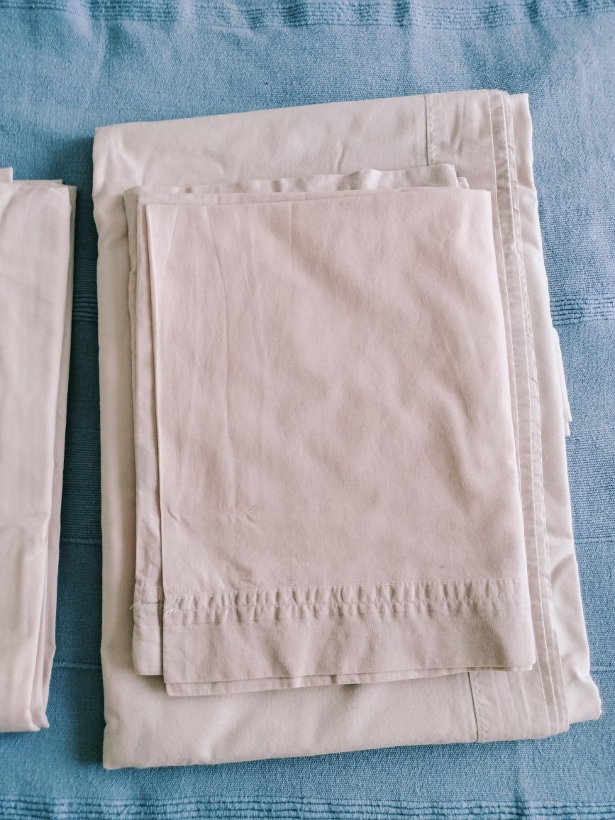 Conjunto completo lençóis cama casal 140/150x200cm