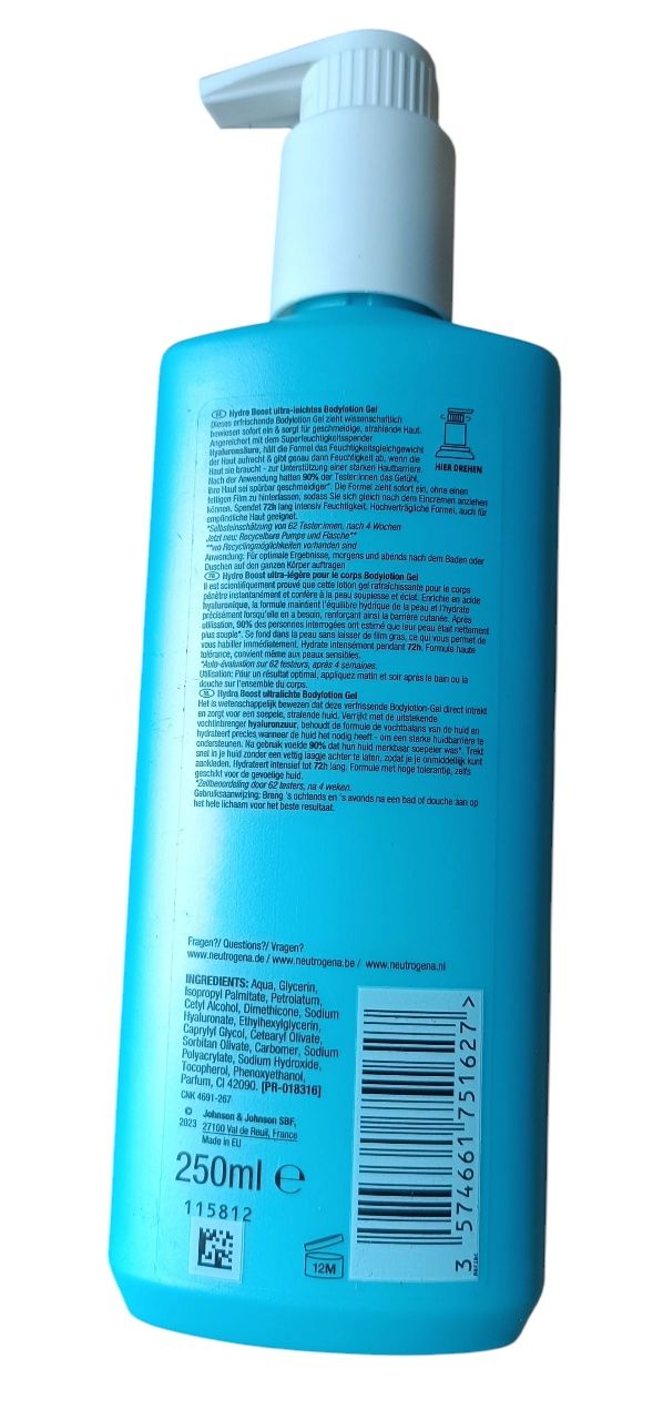 Neutrogena Hydro Boost żelowy balsam do  ciała 250