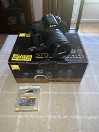 Nikon D7500+lente 18-140  c/oferta de Filtro polarizador