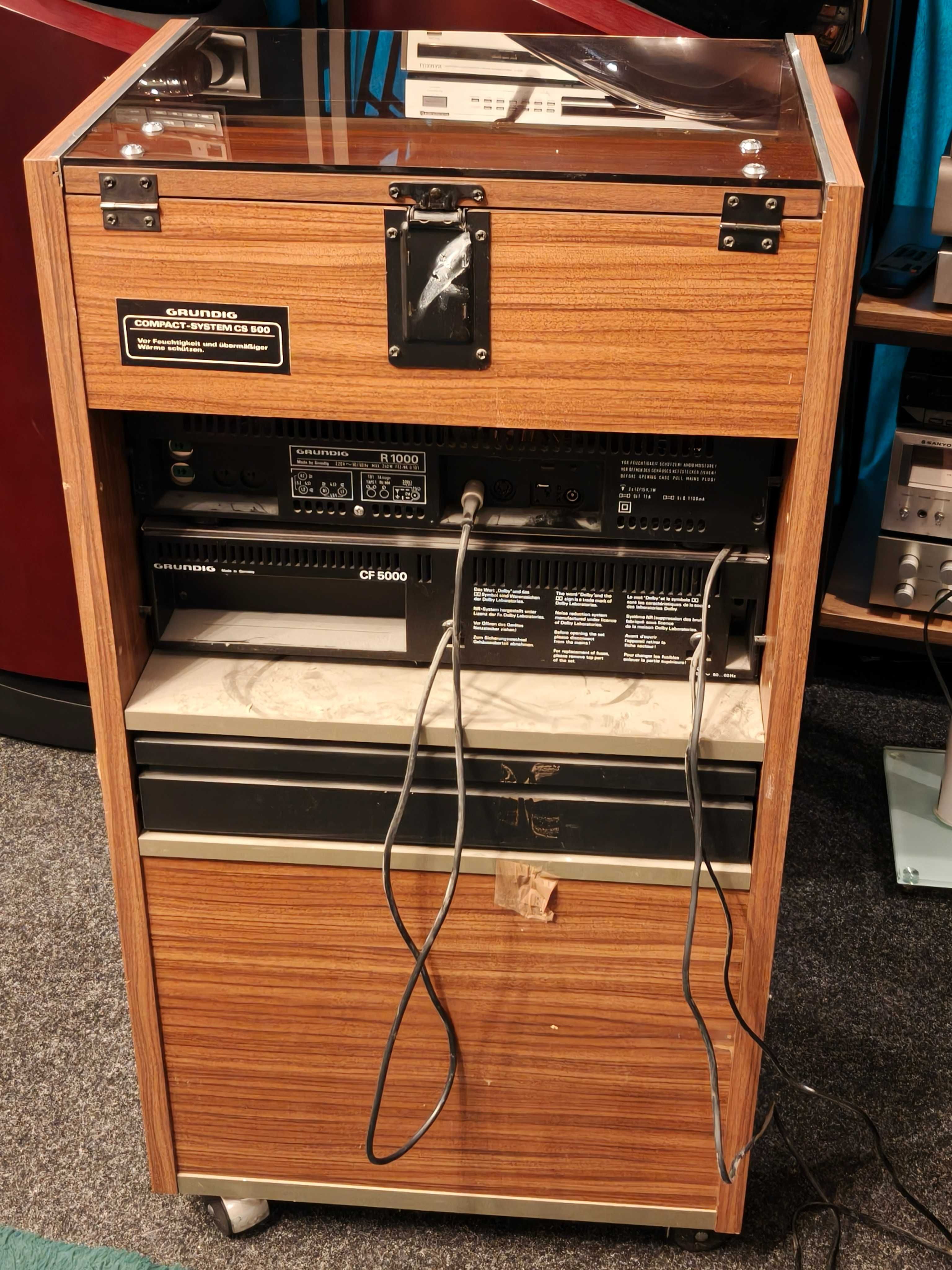 GRUNDIG R-1000 + CF-5000 + ORG Szafka Compact SYSTEM ! uniQ