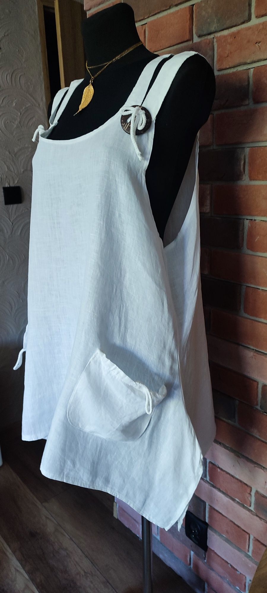 Damska bluzka 100% len roz Xl / XXL