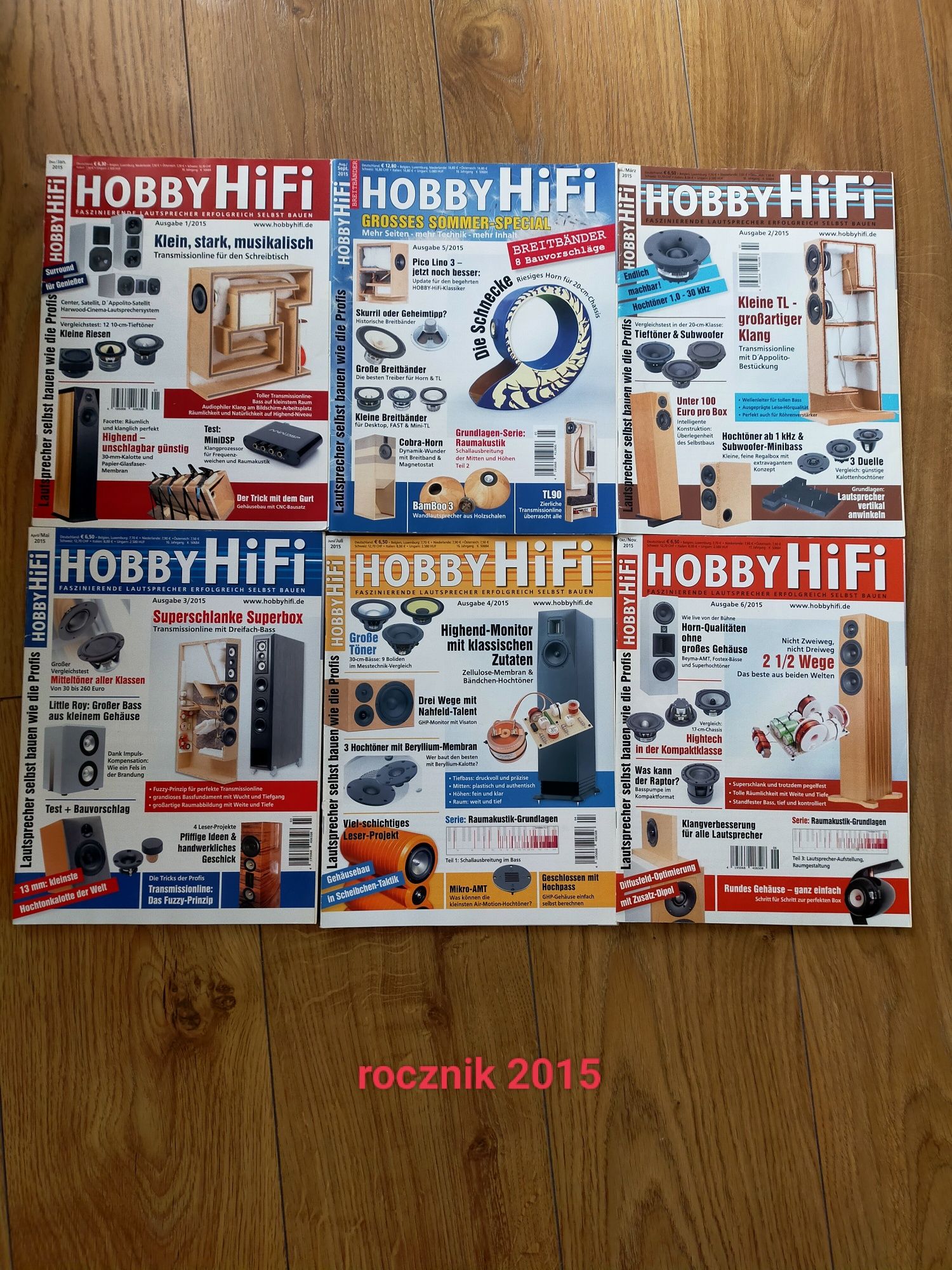 Roczniki czasopisma Hobby HiFi 2012 do 2019