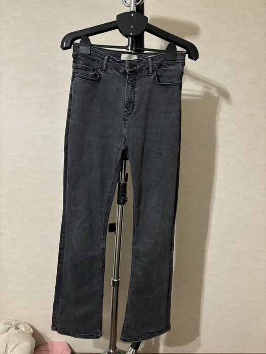 Джинси кльош жіночі сіро чорні