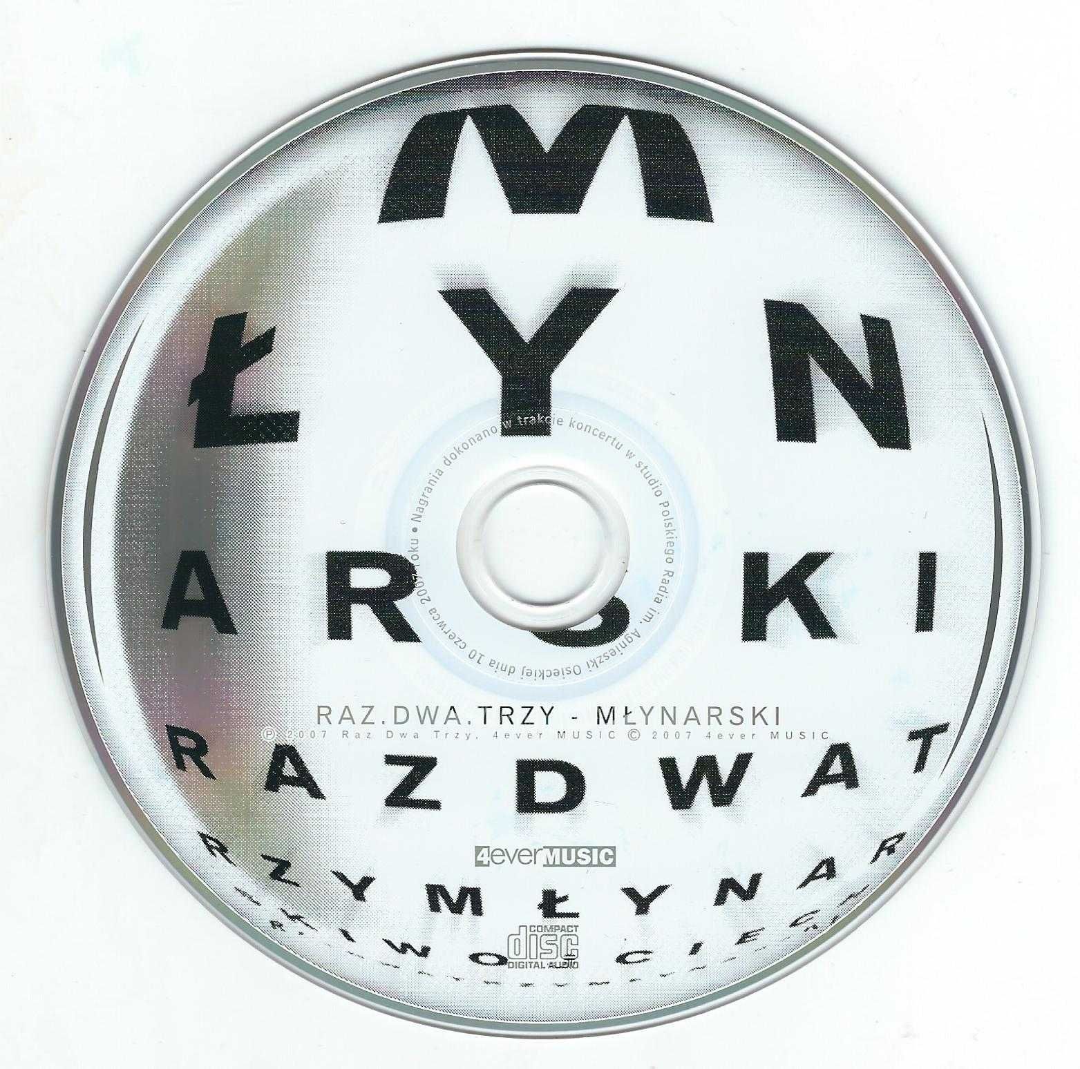 CD Raz, dwa, trzy - Młynarski (2007) (4ever MUSIC)