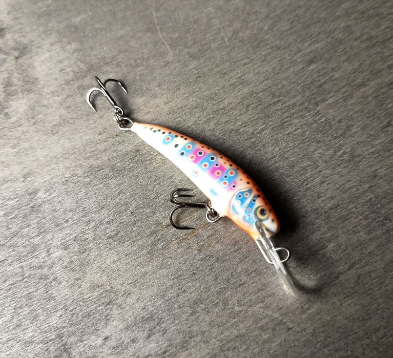 Wobler pstrągowy Dorado 6 cm – używany, skuteczny